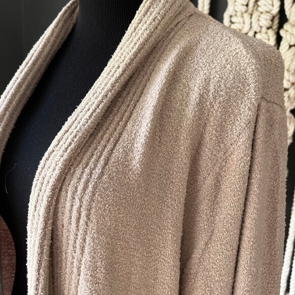 Barefoot Dreams CozyChic Lite Catalina Long Cardigan Beige SZ 2X Lagenlook Cozy - Picture 4 of 10